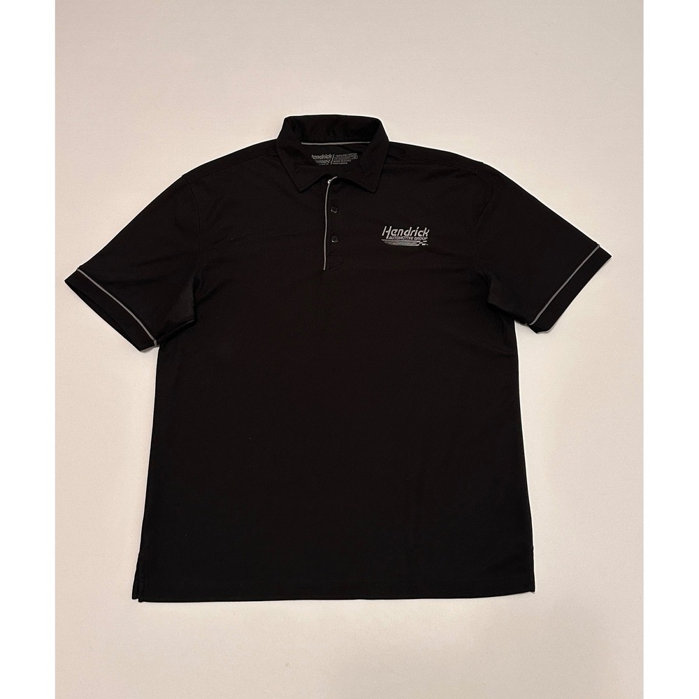Hendrick Automotive Group Polo Shirt Mens Medium Black Hydrovent Oobe Racing